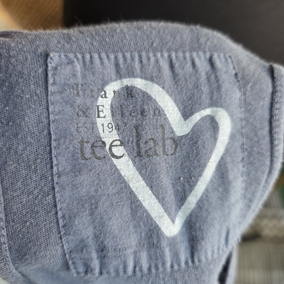 Frank & Eileen Tee Lab Small Slate Blue Tank Top Faded Cotton Sleeveless - Picture 11 of 13